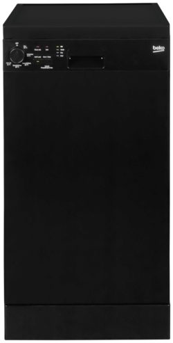 Beko - DFS05010B - Slimline Dishwasher - Black